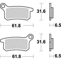SBS 783RSI FRONT/REAR PADS | SINTER OFF ROAD RACE