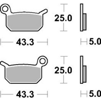 SBS 794SI FRONT/REAR PADS | SINTER OFF ROAD.
