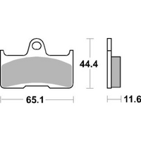 SBS 799SI FRONT/REAR PADS | SINTER OFF ROAD