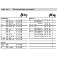 SBS 806DC FRONT PADS | DUAL CARBON RACE (RACE USE ONLY)