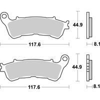 SBS 828HS FRONT PADS | SINTER STREET