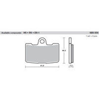 SBS 856H.HS FRONT PADS | SINTER STREET