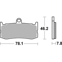 SBS 864HS FRONT PADS | SINTER STREET