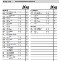 SBS 881LS REAR PADS | SINTER STREET