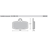 SBS 885RSI FRONT/REAR PADS | SINTER OFF ROAD RACE