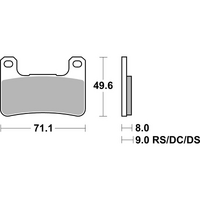SBS 940SP FRONT PADS | EVO SINTER STREET