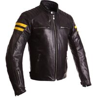 Segura Retro Black/Yel Motorcycle Jacket