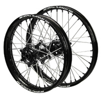 Husaberg SM Pro Black Hubs / SM Pro Platinum Black Rims / Black Nipples Wheel Set