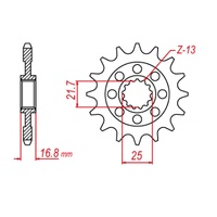 MTX 1373 Steel Front Sprocket #520 (17T) (10-MGS-17)