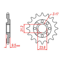 MTX 284 Steel Front Sprocket #520 (15T) (10-ML4-15)