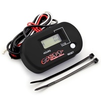 SPP Hour Meter With Reset Black
