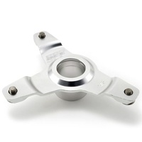 SPP Disc Guard Mount Kawasaki KX250-450F Silver