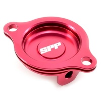 SPP Oil Filter Cover Honda CRF250R Red