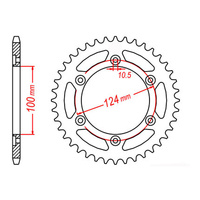 MTX 735 Steel Rear Sprocket #520 (44T) (11-735-44)