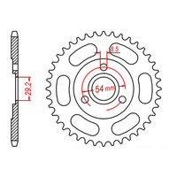 MTX 255 Steel Rear Sprocket #420 (35T) (11-120-35)