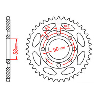 MTX 269 Steel Rear Sprocket #428 (36T) (11-437-36)