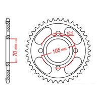 MTX 278 Steel Rear Sprocket #530 (38T) (11-367-38)