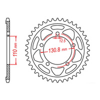MTX 007 Steel Rear Sprocket #525 (45T) (11-BM7-45)