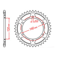 MTX 1490 Steel Rear Sprocket #520 (44T) (11-147-44)