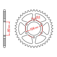 MTX 478 Steel Rear Sprocket #520 (40T) (11-163-40)