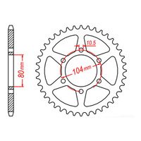 MTX 501 Steel Rear Sprocket #630 (33T) (11-098-33)