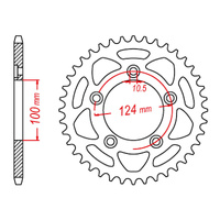 MTX 746 Steel Rear Sprocket #520 (44T) (11-746-44)