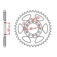 MTX 1842 Steel Rear Sprocket #428 (42T) (11-248-42)