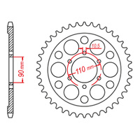 MTX 858 Steel Rear Sprocket #630 (35T) (11-5A8-35)