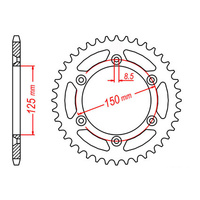 MTX 897 Steel Rear Sprocket #520 (51T) (11-KM1-51)