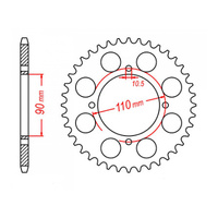 MTX 840 Steel Rear Sprocket #530 (37T) (11-12R-37)