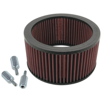 S&S High Flow Air Filter Kit With Spacers For S&S Teardrop Air Cleaners For S&S Super E And G Carbs And Efi Throttle Bodies