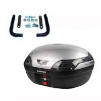 Coocase S48 Astra Luxury Topbox 48L & Universal Plate - Silver