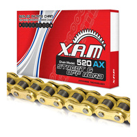 XAM 520AX X-Ring Chain - Gold / Gold with Clip Link