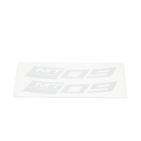 Yamaha Rear Rim Sticker 'MT-09' - Silver (for MT-09)