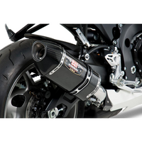 Yoshimura GSX-R600/750 11-24 R-77 Stainless Slip-On Exhaust, w/ Carbon Fiber Muffler