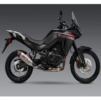 Yoshimura TRANSALP 2024 RS-12 Stainless Slip-On Exhaust, w/ Stainless Muffler