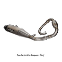 HGS Yamaha Complete Stainless Steel Carbon Exhaust System WR 450 F 2024