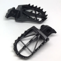 Zeta Wide Chromoly Mid Foot Pegs - Yamaha YZ125 / YZ250 / YZ250F / WR250F / WR45
