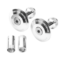 ZETA BAR END PLUGS ALLOY | 35mm | SILVER