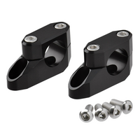 ZETA BAR CLAMP KIT RISE & O'SET | 7/8 OR TAPER MOUNT | TAPER BAR | OS:20mm / H:26mm | Black