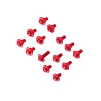ZETA PLASTICS BOLT KIT ALLOY | CRF250L '12-20 | 14 PCS RED