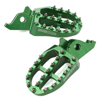 ZETA FOOTPEGS ALLOY ULTRAWIDE | KX250F/450F'09- | 57mm GREEN